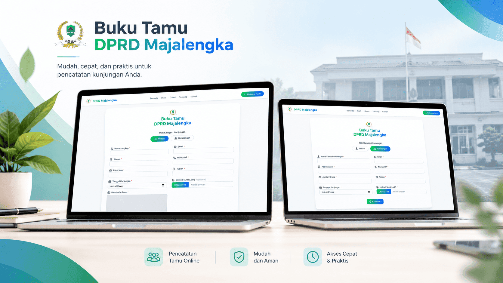 Aplikasi Buku Tamu Berbasis Web screenshot 1