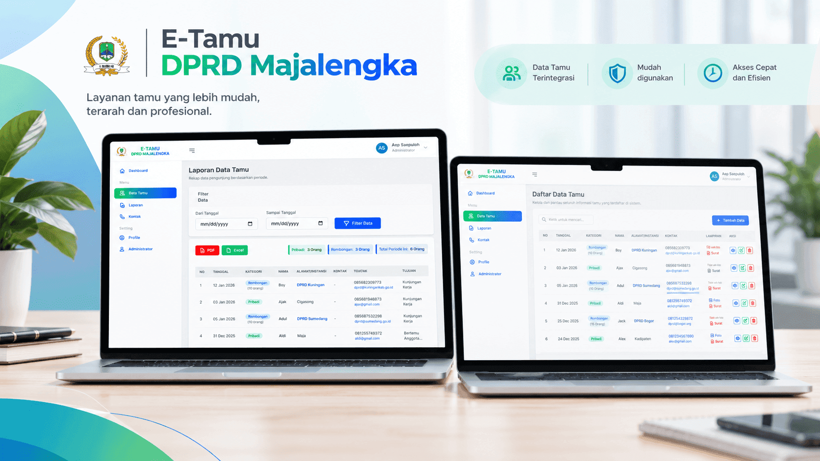 Aplikasi Buku Tamu Berbasis Web screenshot 3
